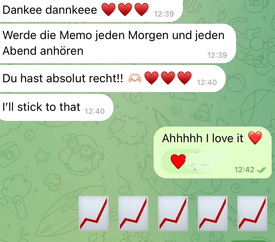 Rückmeldung einer Kundin
