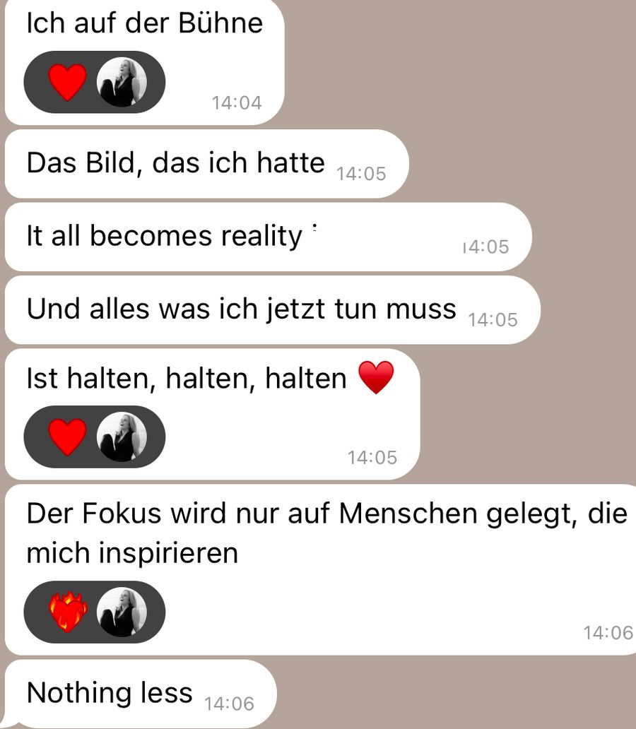 Rückmeldung einer Kundin