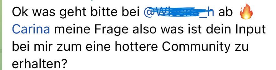 Rückmeldung einer Kundin