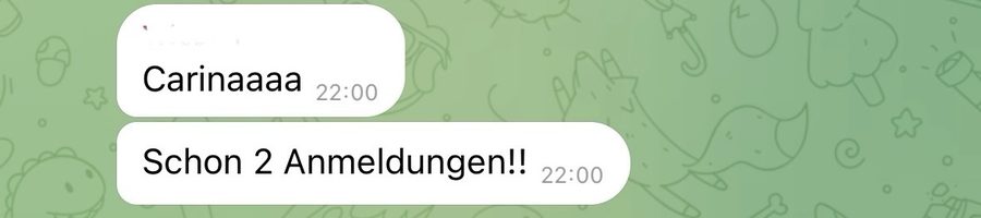 Rückmeldung einer Kundin