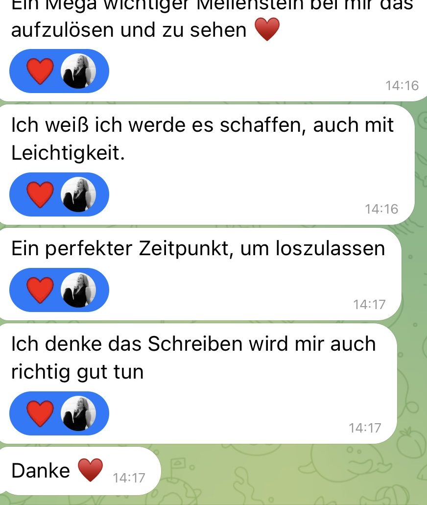 Rückmeldung einer Kundin