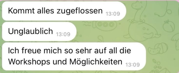 Rückmeldung einer Kundin