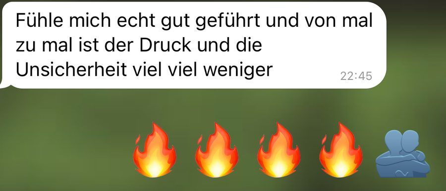 Rückmeldung einer Kundin